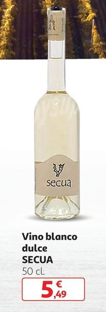 Oferta de Secua - Vino Blanco Dulce por 5,49€ en Alcampo
