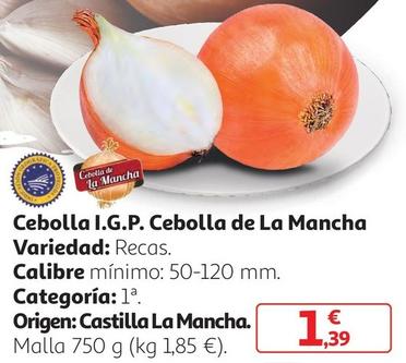 Oferta de La Mancha - Cebolla I.G.P. por 1,39€ en Alcampo