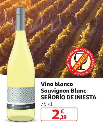 Oferta de Senorio De Iniesta - Vino Blanco Sauvignon Blanc por 2,19€ en Alcampo