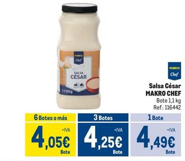 Oferta de Metro Chef - Salsa César por 4,49€ en Makro