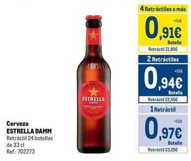 Oferta de Estrella Damm - Cerveza por 0,97€ en Makro