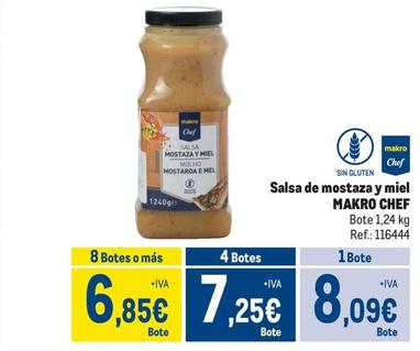 Oferta de Makro Chef - Salsa De Mostaza Y Miel por 8,09€ en Makro