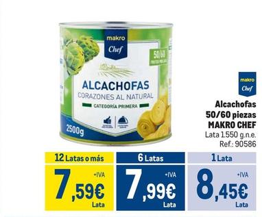 Oferta de Makro - Alcachofas 50/60 Piezas por 8,45€ en Makro