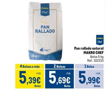 Oferta de Makro - Pan Rallado Natural por 5,99€ en Makro