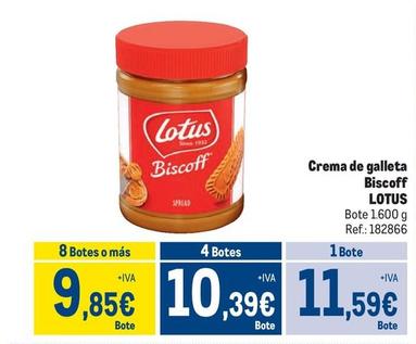 Oferta de Lotus - Crema De Galleta Biscoff por 11,59€ en Makro