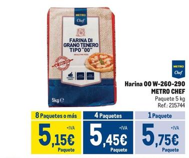 Oferta de Metro Chef - Harina 00 W-260-290 por 5,75€ en Makro