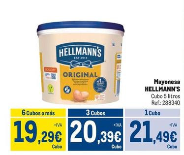 Oferta de Hellmann's - Mayonesa por 21,49€ en Makro
