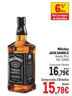 Oferta de Jack Daniel's - Whiskey por 16,79€ en Makro