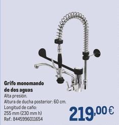 Oferta de Makro - Grifo Monomando De Dos Aguas por 219€ en Makro