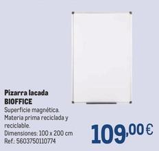 Oferta de  Bioffice - Pizarra Lacada por 109€ en Makro