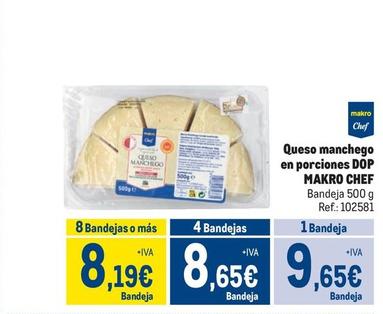 Oferta de Makro - Queso Manchego En Porciones Dop por 9,65€ en Makro
