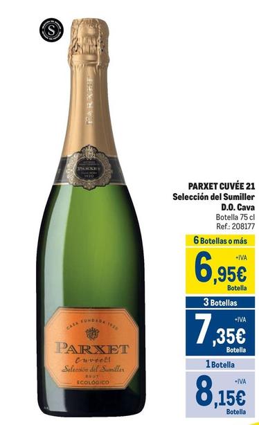Oferta de Parxet - Cuvée 21 Selección Del Sumiller D.O. Cava por 8,15€ en Makro