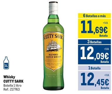 Oferta de Cutty Sark - Whisky por 12,45€ en Makro