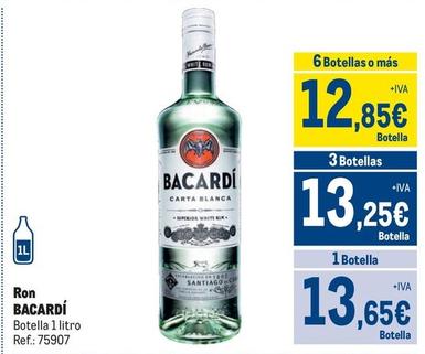 Oferta de Bacardi - Ron por 13,65€ en Makro