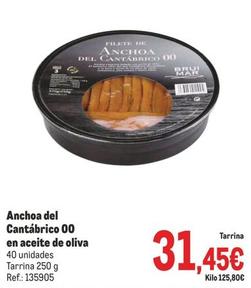 Oferta de Anchoa Del Cantábrico 00 En Aceite De Oliva por 31,45€ en Makro