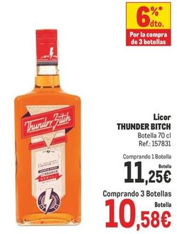 Oferta de Thunder Bitch - Licor  por 11,25€ en Makro