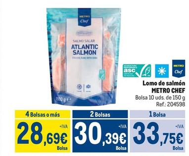 Oferta de Metro Chef - Lomo De Salmón  por 33,75€ en Makro