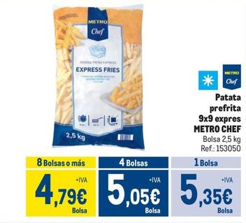 Oferta de Metro - Chef Patata Prefrita 9x9 Expres por 5,35€ en Makro