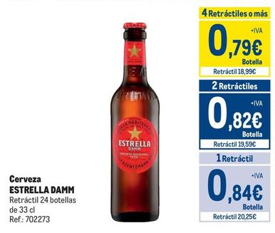 Oferta de Estrella Damm - Cerveza  por 0,84€ en Makro