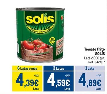 Oferta de Solís - Tomate Frito por 4,89€ en Makro