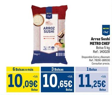 Oferta de Metro - Arroz Sushi por 11,25€ en Makro