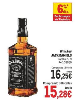 Oferta de Jack Daniel's - Whiskey por 16,25€ en Makro