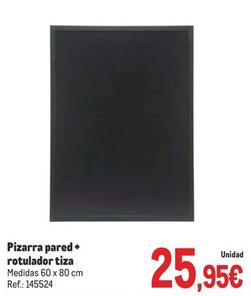 Oferta de Pizarra Pared + Rotulador Tiza por 25,95€ en Makro