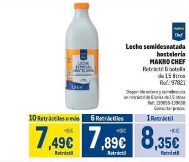 Oferta de Makro - Leche Semidesnatada Hostelería por 8,35€ en Makro