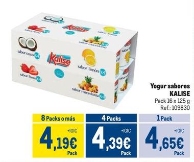 Oferta de Kalise - Yogur Sabores por 4,65€ en Makro