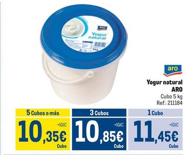 Oferta de Aro - Yogur Natural por 11,45€ en Makro