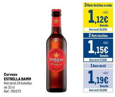 Oferta de Estrella Damm - Cerveza por 1,19€ en Makro
