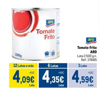 Oferta de Aro - Tomate Frito por 4,59€ en Makro