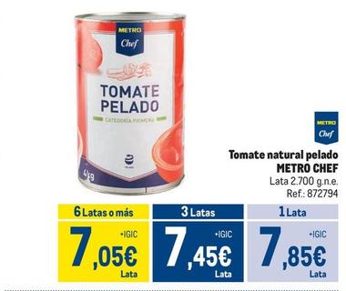 Oferta de Metro - Tomate Natural Pelado por 7,85€ en Makro