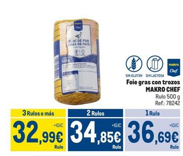 Oferta de Makro - Foie Gras Con Trozos por 36,69€ en Makro