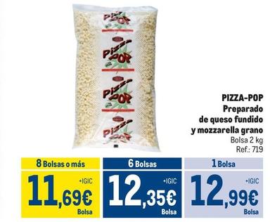 Oferta de Pizza-Pop - Preparado De Queso Fundido Y Mozzarella Grano por 12,99€ en Makro