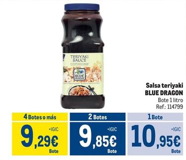 Oferta de Blue Dragon - Salsa Teriyaki por 10,95€ en Makro