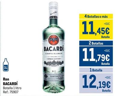 Oferta de Bacardi - Ron por 12,19€ en Makro