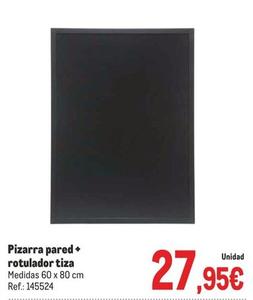 Oferta de Makro - Pizarra Pared + Rotulador Tiza por 27,95€ en Makro