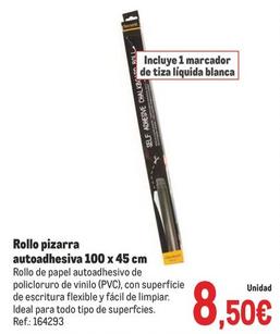Oferta de Rollo Pizarra Autoadhesiva 100 X 45 Cm por 8,5€ en Makro