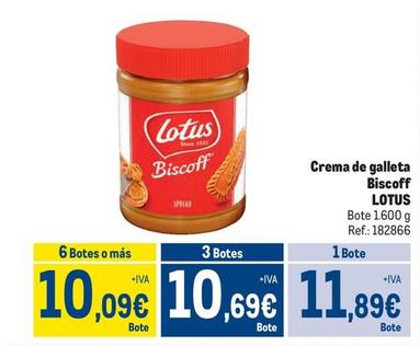 Oferta de Lotus - Crema De Galleta Biscoff por 11,89€ en Makro