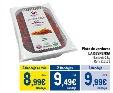 Oferta de La Despensa - Pisto De Verduras por 9,99€ en Makro