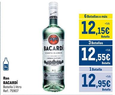 Oferta de Bacardi - Ron por 12,95€ en Makro