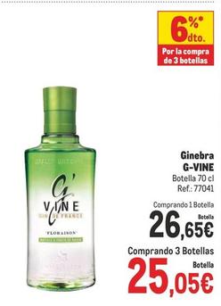 Oferta de G-Vine - Ginebra por 26,65€ en Makro