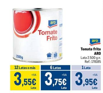 Oferta de Aro - Tomate Frito por 3,95€ en Makro