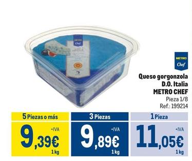 Oferta de Metro Chef - Queso Gorgonzola D.O. Italia  por 11,05€ en Makro