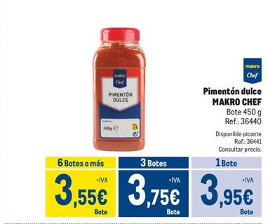 Oferta de Makro Chef - Pimentón Dulce  por 3,95€ en Makro