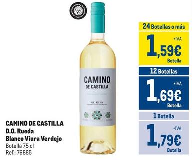Oferta de Camino De Castilla - D.o. Rueda Blanco Viura Verdejo por 1,79€ en Makro