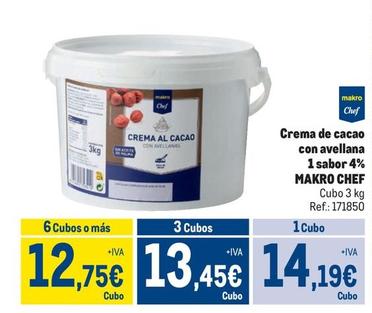 Oferta de Makro - Crema De Cacao Con Avellana 1 Sabor 4% por 14,19€ en Makro