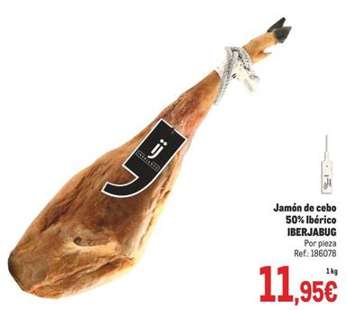Oferta de Iberjabug - Jamón De Cebo 50% Ibérico  por 11,95€ en Makro