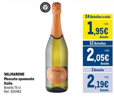 Oferta de Valmarone - Moscato Spumante Italia por 2,19€ en Makro